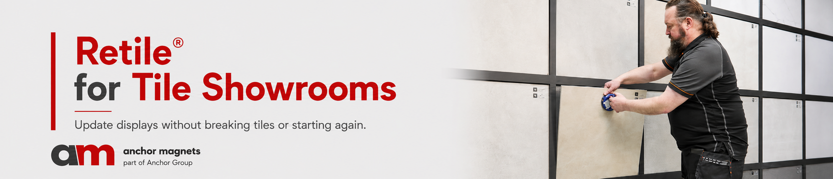 How Can Tile Showrooms Update Displays Without Breaking Tiles or Starting Again?