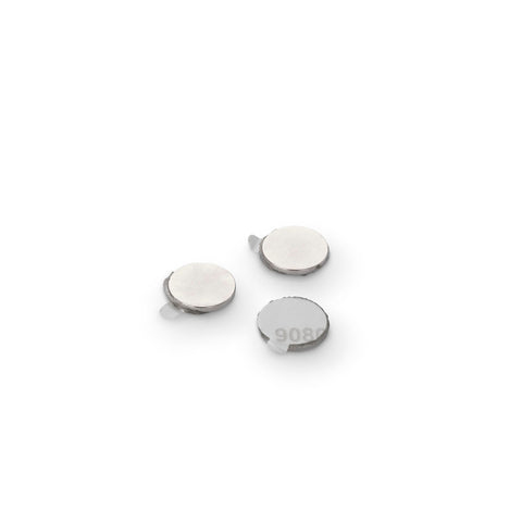 supaneo® Neodymium Disc N35, 9.5mm diameter x 1.5mm (A) Ni, With 3M 9080 Adhesive