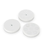 boutique magnets® WHITE 66 O/D x 8.1mm M4 Bush, closed end, flush