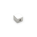 supaneo® Neodymium Block N42 Nickel Plate, 12.7mm x 9.3mm x 13.2mm with 2.5mm Diameter Central Hole