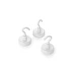 magfix® Anisotropic Ferrite Pot with hook, white 20mm diameter