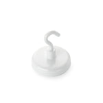 magfix® Anisotropic Ferrite Pot with hook, white 40mm diameter