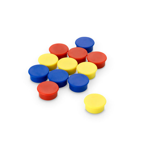 magfix® Marker Magnet 20mm Flat Multicoloured Pack of 12