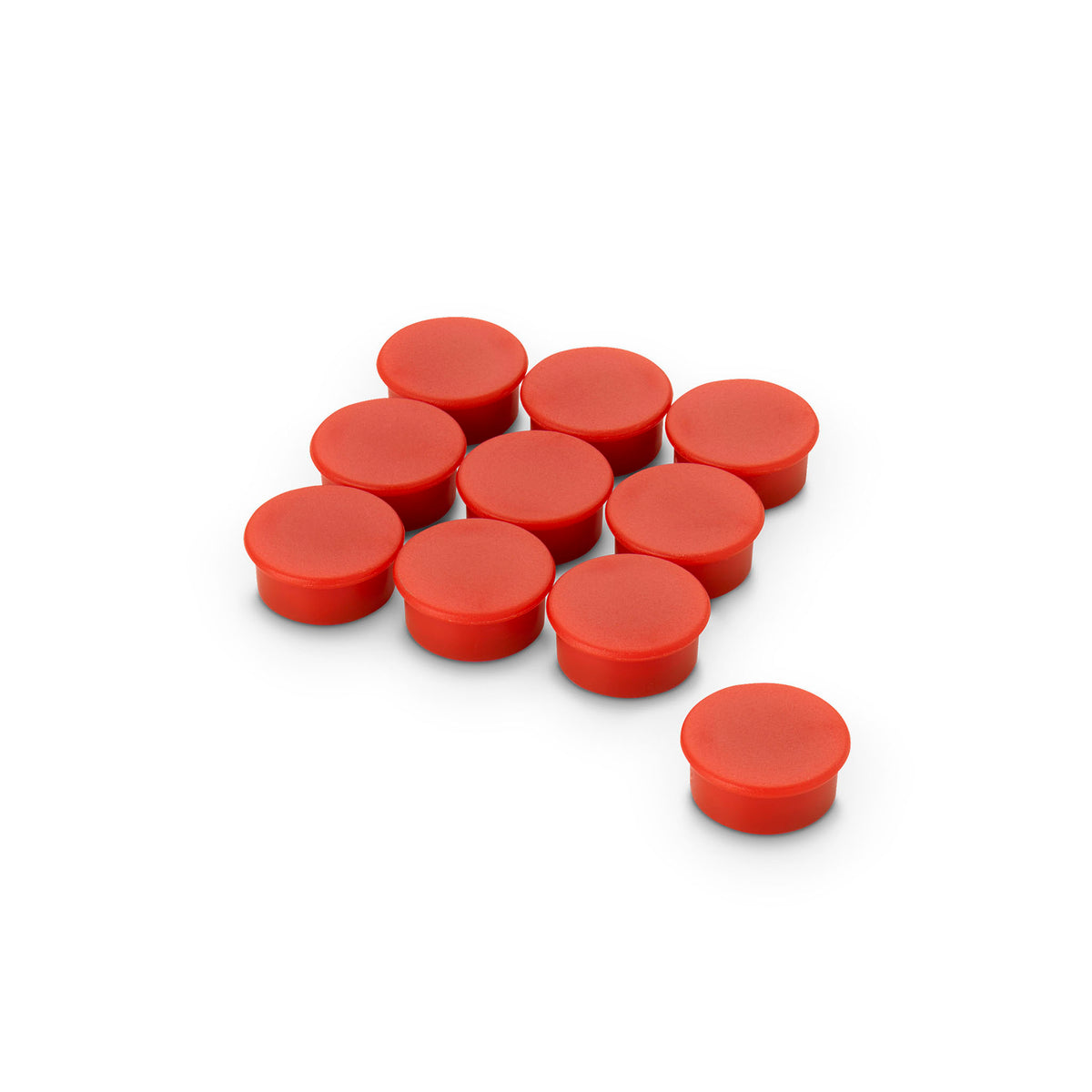 Matte Red Magnets Marker Magnet Red, 20mm Diameter x 7mm with Flat Top – Anchor Magnets