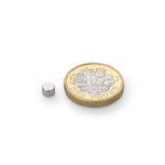supaneo® Neodymium Disc N35 4mm diameter x 3mm (A) North Pole Marked