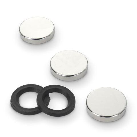 supaneo® Neodymium Disc N38 25mm diameter x 5mm (A) Plastic Spacers
