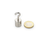 supaneo® Neodymium Pot 15mm Diameter x 15mm Nickel Plated with Hook