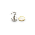 supaneo® Neodymium Pot 20mm Diameter x 7.2mm, O/H 37.8mm Nickel with Hook