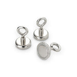 supaneo® Neodymium Pot 32mm Diameter x 7.8mm, O/H 48.8mm Nickel with Eye