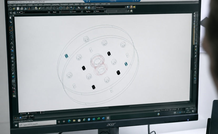 CAD drawing for a custom magnetic product specification
