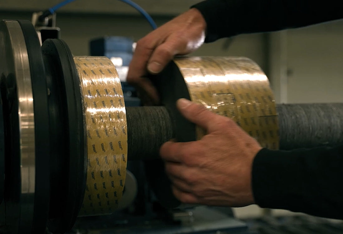 Magnetic roll material being converted in Anchor Magnets’ workshop