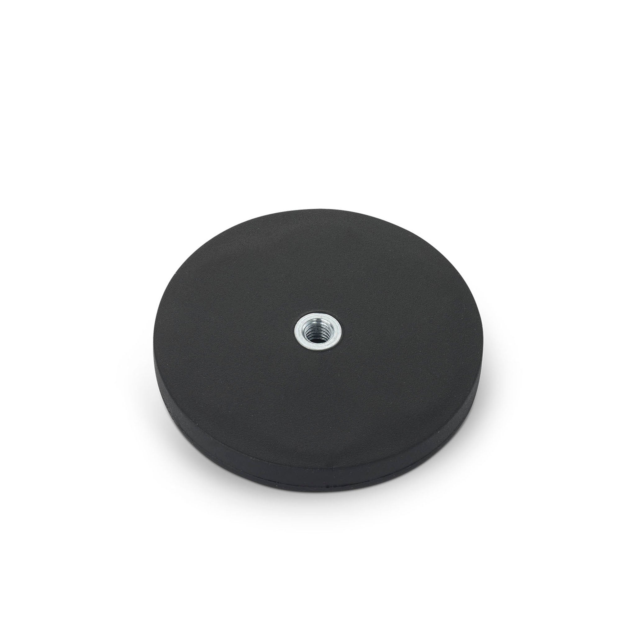 Rubber-Coated Magnet Black, 66mm O/D x 8.1mm with Open Ended M6