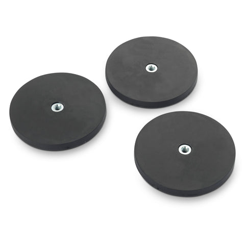 boutique magnets® BLACK 88 O/D x 8.5mm M6 Bush, open ended, flush