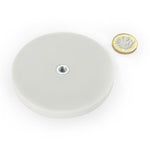 boutique magnets® WHITE 88 O/D x 8.5mm M6 Bush, closed end, flush