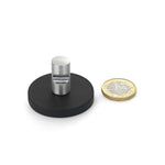boutique magnets® Black 43mm O/D with slotted handle