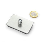 magfix® Single Neopad 1 with 1 off M6 Stud & Nut, 10mm long