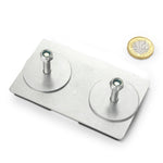 magfix® Double Neopad 2 with 2 M6 Studs