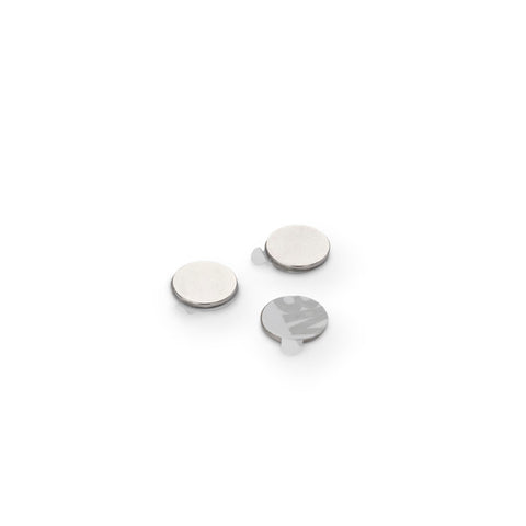 supaneo® Neodymium Disc N35, 9.5mm diameter x 0.75mm (A) Ni, With 3M 9080 Adhesive