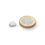 supaneo® Neodymium Disc N35, 9.5mm diameter x 0.75mm (A) Ni, With 3M 9080 Adhesive