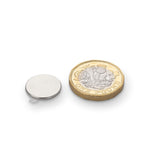 supaneo® Disc N35, 15mm diameter x 1mm (A) Nickel, With 3M 9080 Adhesive