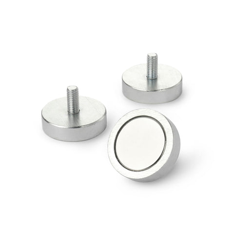 supaneo® pot 20mm diameter 6mm with M6 Stud projecting 10mm