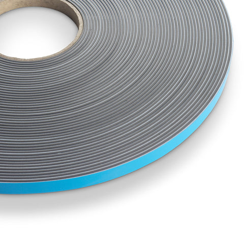 supamag® Magnetic Tape 12.7mm x 1.5mm With Foam Adhesive Mag A, UV Coated 3" core 30m