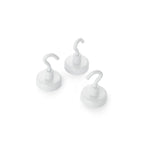 magfix® Anisotropic Ferrite Pot with hook, white 25mm diameter