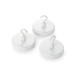 magfix® Anisotropic Ferrite Pot with hook, white 47mm diameter
