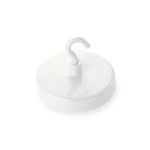 magfix® Anisotropic Ferrite Pot with hook, white 50mm diameter