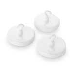 magfix® Anisotropic Ferrite Pot with hook, white 57mm diameter