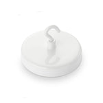magfix® Anisotropic Ferrite Pot with hook, white 57mm diameter