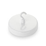 magfix® Anisotropic Ferrite Pot with hook, white 63mm diameter