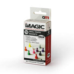 Small Tenpin Magnets Multicoloured 12mm x 20mm Pack of 10