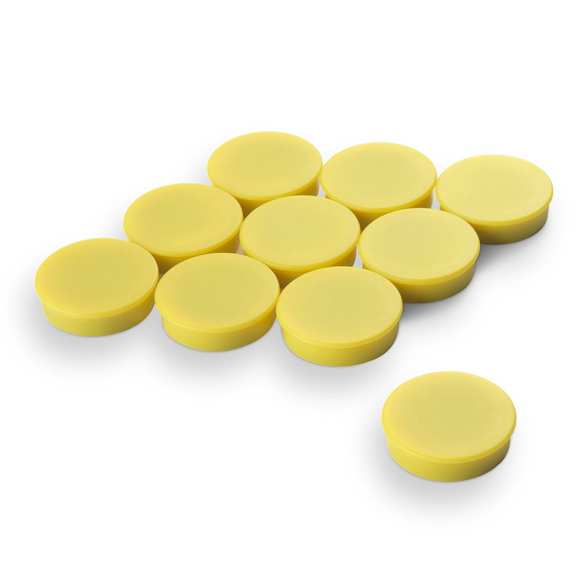 Small Yellow Rectangular Magnets Marker Magnets Yellow, 30mm Diameter x 8mm Large Pack of 16 – Anchor ...