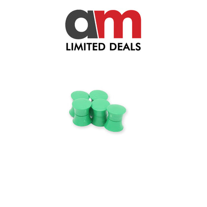 Neodymium Drawing Pin Magnets, Green Pack of 10