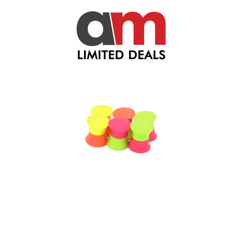 supaneo® Neodymium Drawing Pin Magnets, Multi Coloured Pack of 12