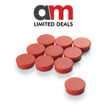 MAGFIX® ISOTROPIC FERRITE MARKER MAGNET 25MM FLAT RED