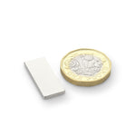 supaneo® Block N35 Nickel Plate 25mm x 10mm x 1.5mm (A) plastic spacers