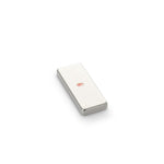 supaneo® Neodymium Block N35 Ni Plate 25mm x 10mm x 3mm Plastic Spacers North Pole Marked