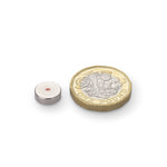 supaneo® Neodymium Disc N35 10mm diameter x 3mm (A) North Pole marked