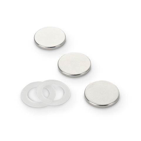 supaneo® Neodymium Disc N35 18mm diameter x 2mm (A) Plastic Spacers