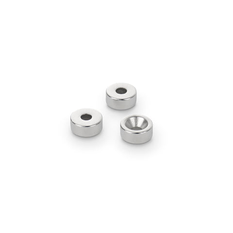 supaneo® Neodymium Ring N35 12mm O/D x 4mm I/D x 5mm (A) Countersunk at North Pole
