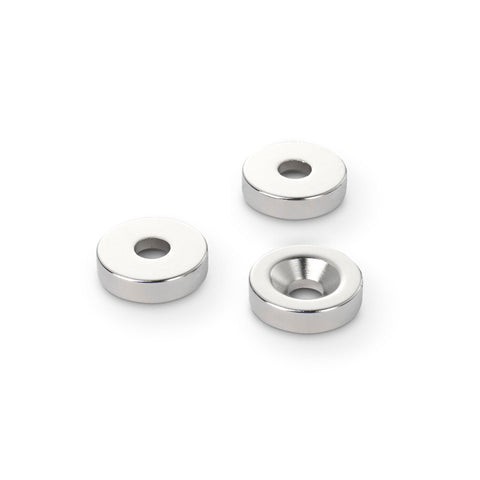 supaneo® Neodymium Ring N35H 20mm O/D x 6.4mm I/D x 5mm (A) Countersunk Pair