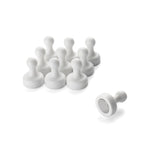 Large Tenpin Magnets White 20mm x 25mm Pack of 10