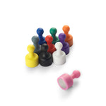 Small Tenpin Magnets Multicoloured 12mm x 20mm Pack of 10
