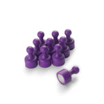 supaneo® Neodymium TenPin Magnets N38, 12mm diameter 20mm tall, Purple Pack of 10