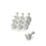 Small Tenpin Magnets White 12mm x 20mm Pack of 10
