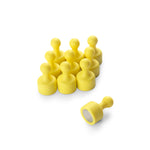 supaneo® Neodymium TenPin Magnets N38, 12mm diameter 20mm tall, Yellow Pack of 10