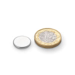 Steel Disc, Zinc Plated 15mm diameter 1.5mm height