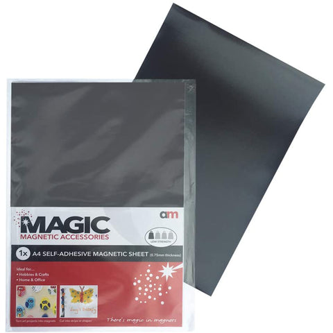 A4 Self Adhesive Magnetic Sheet 0.75mm 1 Sheet
